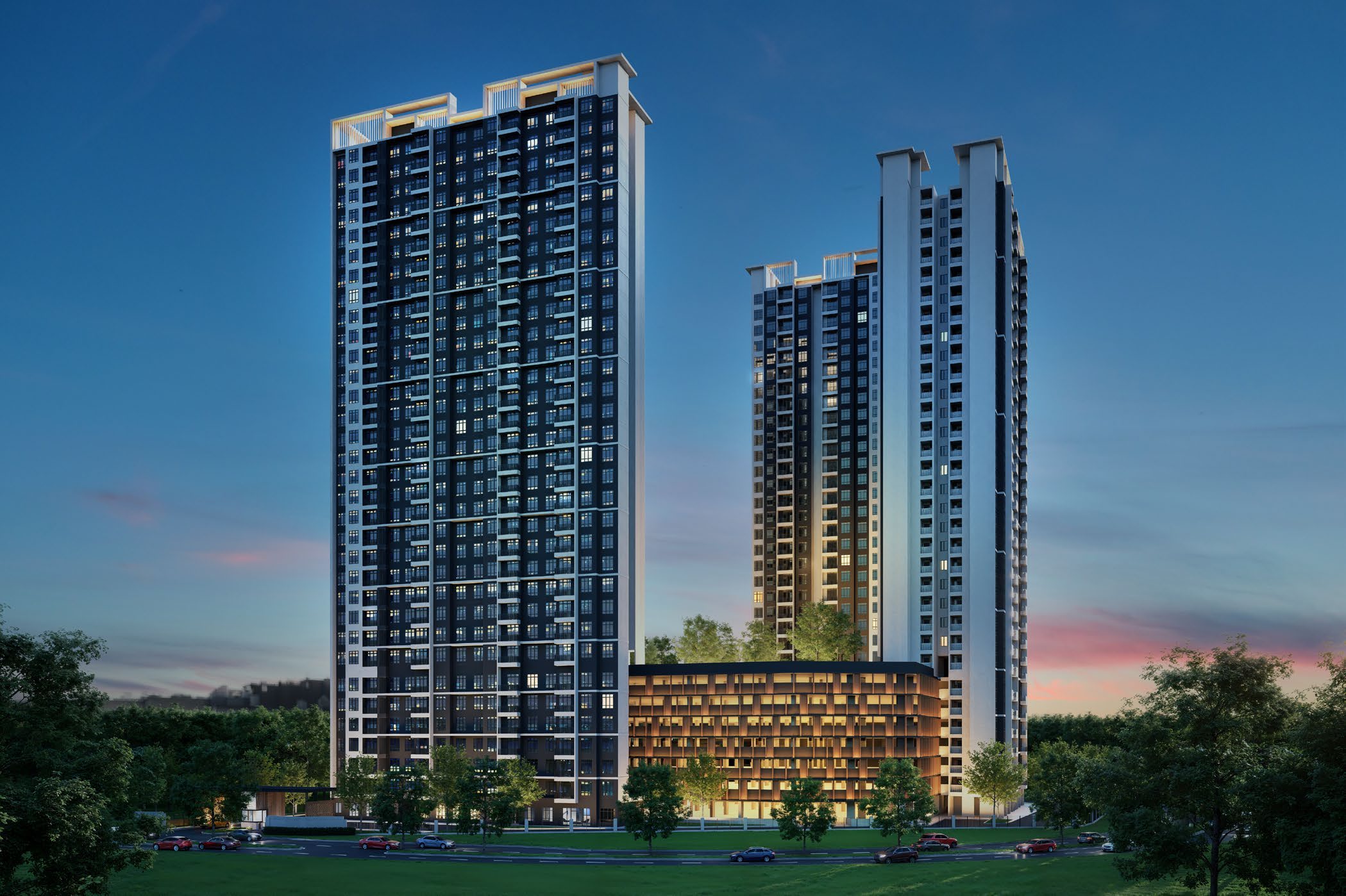 Bodaiju Residence exterior in Medini & Puteri Harbour