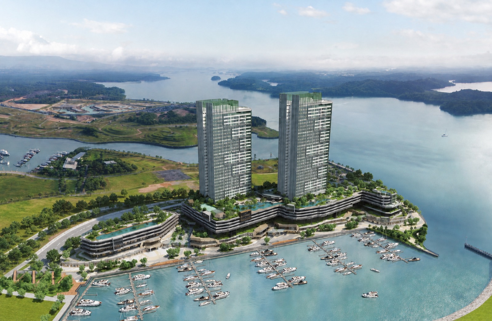 Southern Marina exterior in Puteri Harbour
