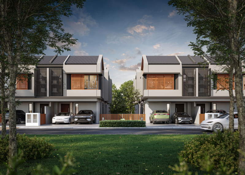Strait View Garden (Cluster / Semi D) exterior in Permas & Masai